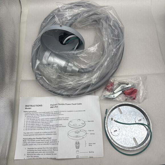 WAC Lighting HM1-PCC96-PT Flexible Ceiling Power Feed 96 inch *READ DESCRIPTION - Picture 14 of 16